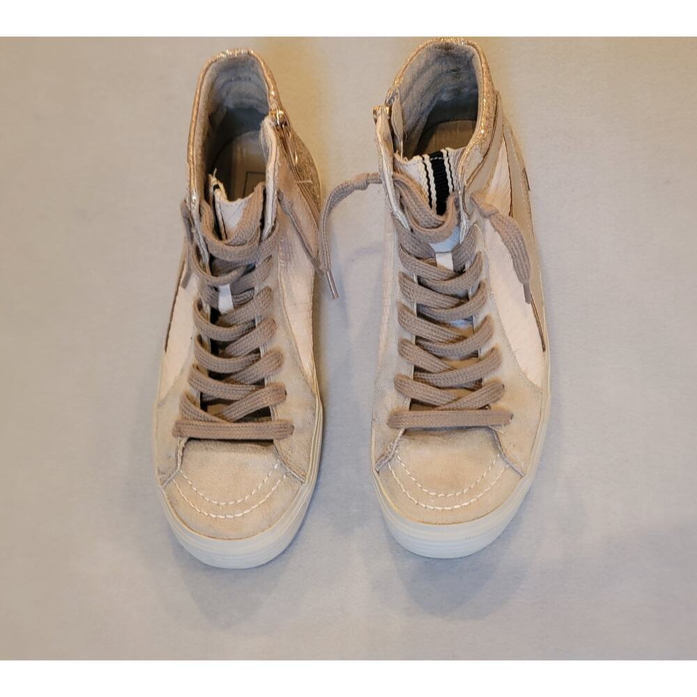 ShuShop Glitter High Top Sneakers – Women’s Size 8